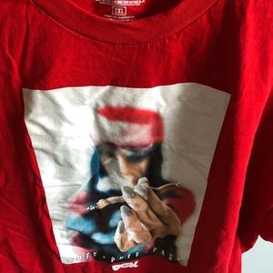 Men’s DGK Red Smoke One T-shirt 2XL. Worn once.